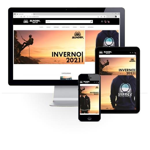 Layout responsivo do projeto de criação de sites: 