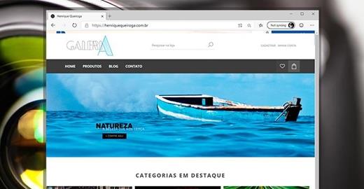 Criar e-commerce - Galeria Henrique Queiroga
