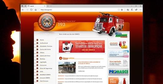 Criar site - Bombeiros Militar do ES
