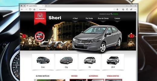 Criar site - Shori - Concessionária Honda