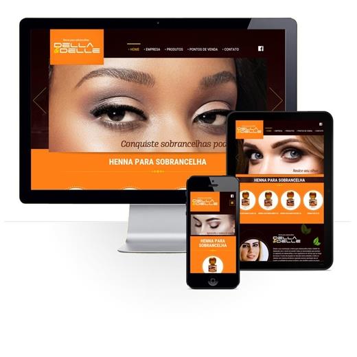 Layout responsivo do projeto de criação de sites: 