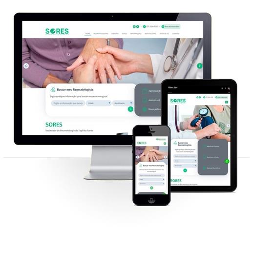 Layout responsivo do projeto de criação de sites: Responsividade aplicada ao site criado para a SORES