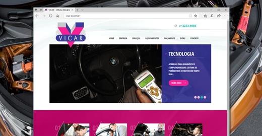 Criar site - Vicar
