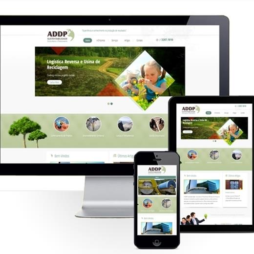 Layout responsivo do projeto de criação de sites: Simulação do layout em diferentes dispositivos