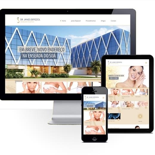 Layout responsivo do projeto de criação de sites: Simulação do comportamento responsivo do site