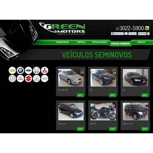 Layout responsivo do projeto de criação de sites: Seminovos