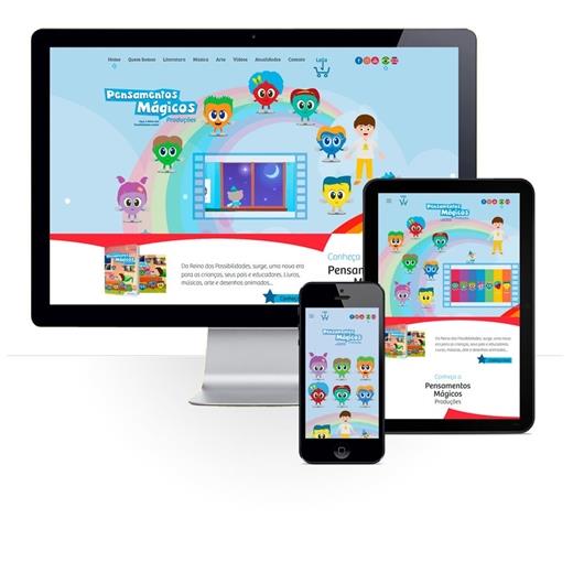 Layout responsivo do projeto de criação de sites: 