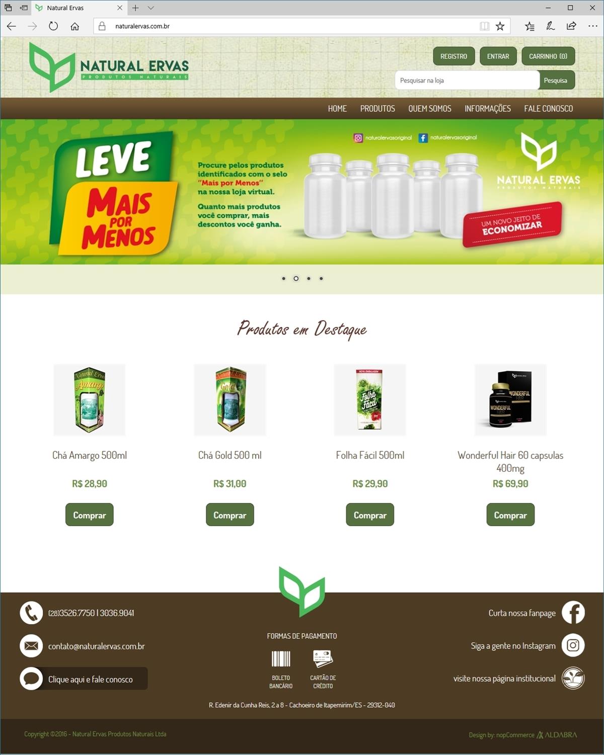 Projetos de e-commerce: