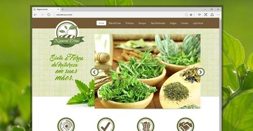 Criar site - Natural Ervas Institucional