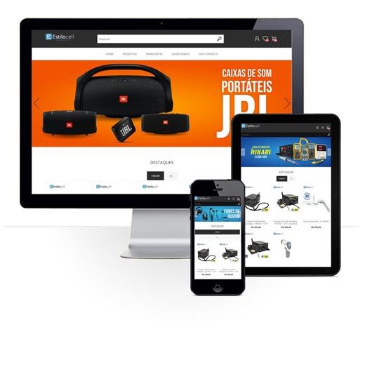 Layout responsivo do projeto de criação de sites: Layout responsivo do e-commerce Estilo Cell