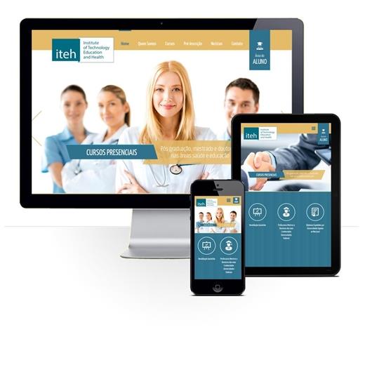 Layout responsivo do projeto de criação de sites: Simulação comportamento responsivo do site