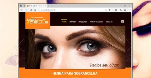 Criar site - Henna Della & Delle