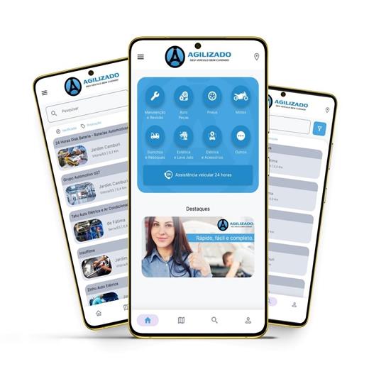 Layout responsivo do projeto de criação de sites: