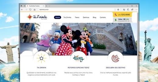 Criar site - Tia Zirinha Turismo