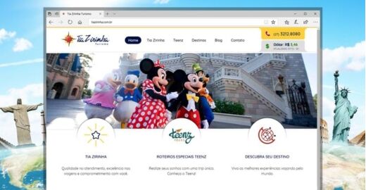 Criar site - Tia Zirinha Turismo