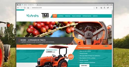Criar site - Kubota Tratores