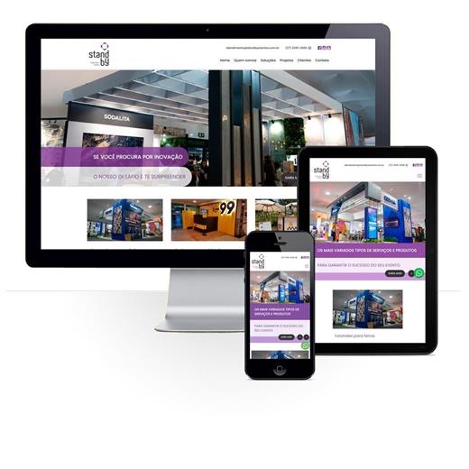 Layout responsivo do projeto de criação de sites: Responsividade aplicada ao projeto da Stand By Eventos