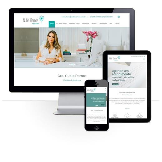 Layout responsivo do projeto de criação de sites: 