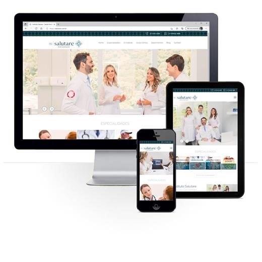 Layout responsivo do projeto de criação de sites: 