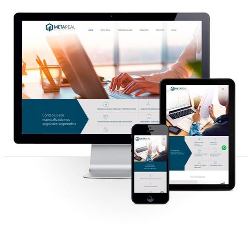 Layout responsivo do projeto de criação de sites: Responsividade aplicada ao projeto de site da Meta Real