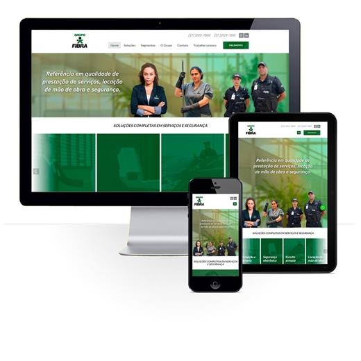 Layout responsivo do projeto de criação de sites: Responsividade aplicada ao site do Grupo Fibra