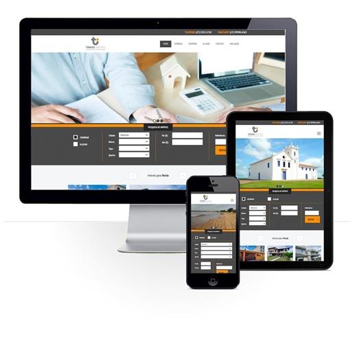 Layout responsivo do projeto de criação de sites: Responsividade aplicada ao projeto de criação de site da empresa Tinho