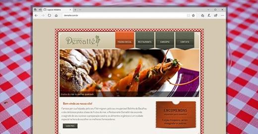 Criar site - Restaurante Demattê