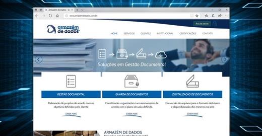 Criar site - Armazém de Dados