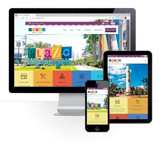 Layout responsivo do projeto de criação de sites: 