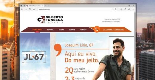 Criar site - Gilberto Fonseca Imóveis
