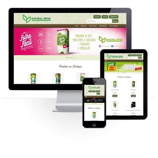 Layout responsivo do projeto de criação de sites: