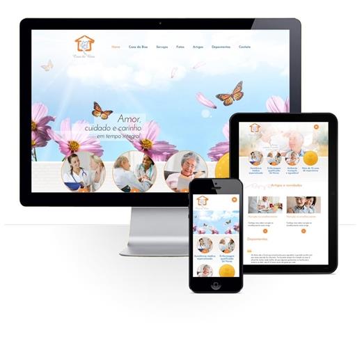Layout responsivo do projeto de criação de sites: