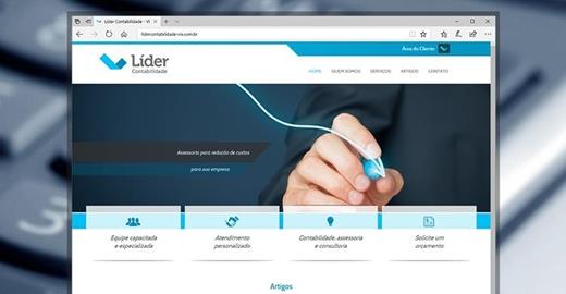 Criar site - Líder Contabilidade